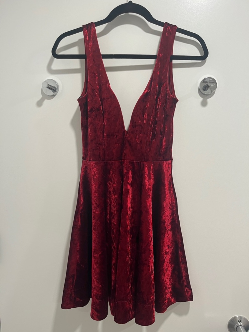 Lulus Red Velvet Dress